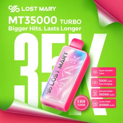 Lost Mary MT35K MT35000 Turbo Disposable Device - 35,000 Puffs - Classic Tobacco