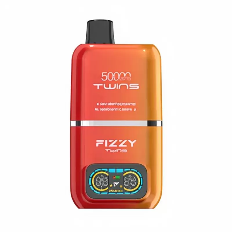Fizzy Twins 50K Double Flavor Disposable Vape EU Warehouse - Watermelon Ice & Strawberry Kiwi, Strawberry Kiwi Pomegranate & Red Bull; 2-nicotine, 5-nicotine (31D807) - Image 2