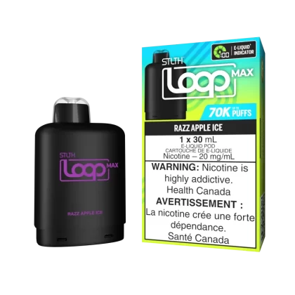 STLTH LOOP MAX Pod Pack - Razz Apple Ice - 20 mg/mL (wholeseller) (SK) - Excise FED