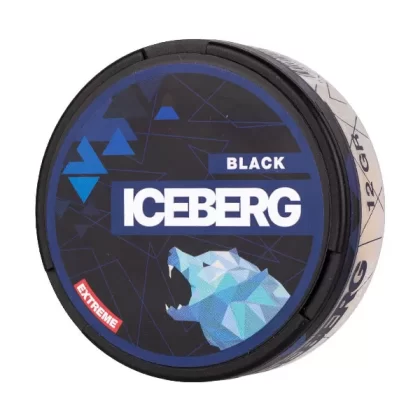 Extreme Black Nicotine Pouches by Iceberg