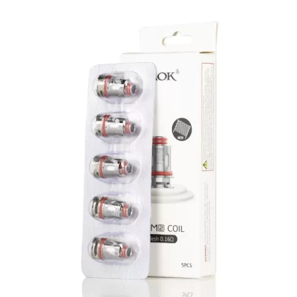 SMOK RPM 2 REPLACEMENT COILS - 0.16 Ohms Mesh, 0.6 Ohms DC MTL; 1 PCS, Pack Of 5