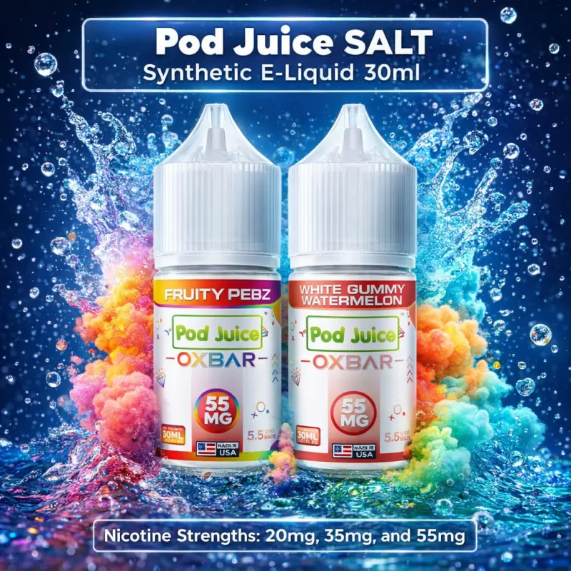 Pod Juice SALT Synthetic E-Liquid 30ml - Aloe Grape Chill / 20mg - Vapeciga