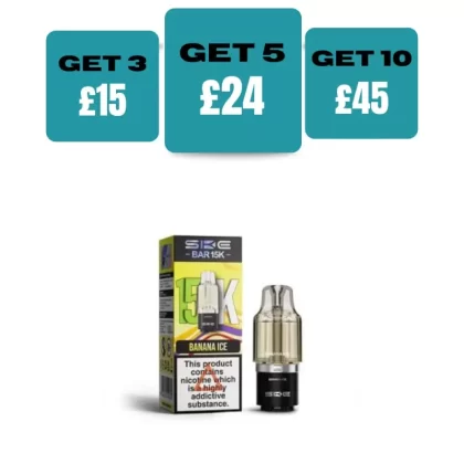 SKE Bar 15K Prefilled Pod Refills - £5.99 or 3 for £15 - Pineapple Ice