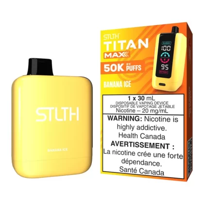 STLTH Titan Max Disposable Vape Device - Banana Ice - 20mg/ml