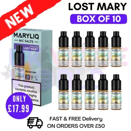 Beach Day MaryLiq Nic Salt BOX OF 10
