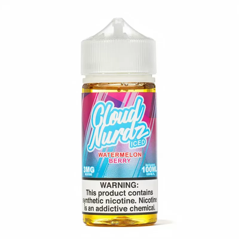 Cloud Nurdz – Iced Watermelon Berry 100mL – Menthol E-Juice