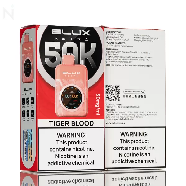 Elux Astra 50K 50,000 Puffs Disposable Vape - 18mL - Image 3