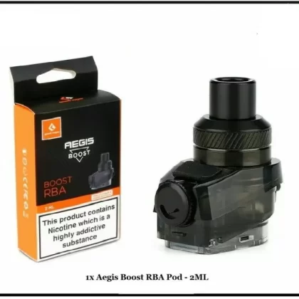 GeekVape Aegis Boost RBA Pod – 2ml Replacement Spare Pod Cartridge TPD Compliant