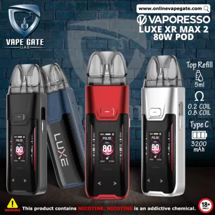 VAPORESSO LUXE XR MAX 2 80W POD SYSTEM 3200mAh - Storm Blue