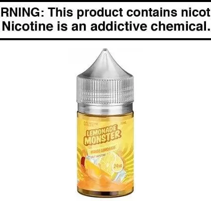 MANGO LEMONADE BY JAM MONSTER SALT NIC 30ML - Vapejuice