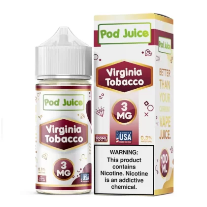 Pod Juice - Virginia Tobacco - 100ML E-Liquid - 6MG