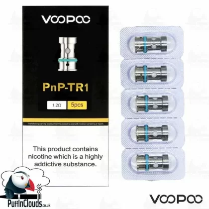 VooPoo PnP-TR1 1.2 Ohm Replacement Coils (5 Pack)