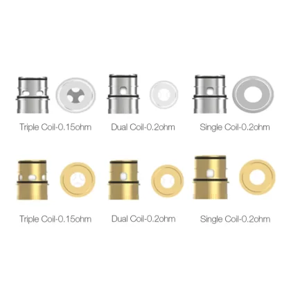 Vapefly Kriemhild Replacement Coil 3pcs-pack - Gold Triple 0.15ohm