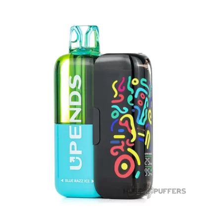 Upends UP9 Disposable Vape Kit - Flavor#Blue Razz Ice>Cool Mint>Grape Gush>Miami Mint>Orange Slush>Peach Mango Watermelon>Sour Apple Ice>Straw Kiwi>Straw Melon>Watermelon Ice