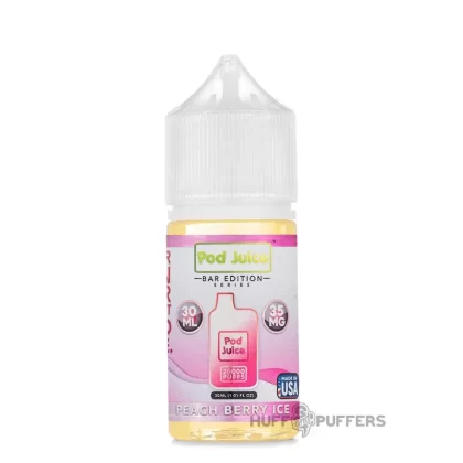 Pod Juice PJ5000 – Peach Berry Ice 30mL - Nicotine Strength#35mg>55mg