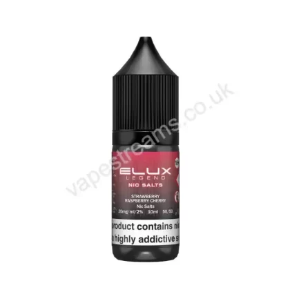 Elux Legend Strawberry Raspberry Cherry Nic Salt E-Liquid - Vapestreams Co