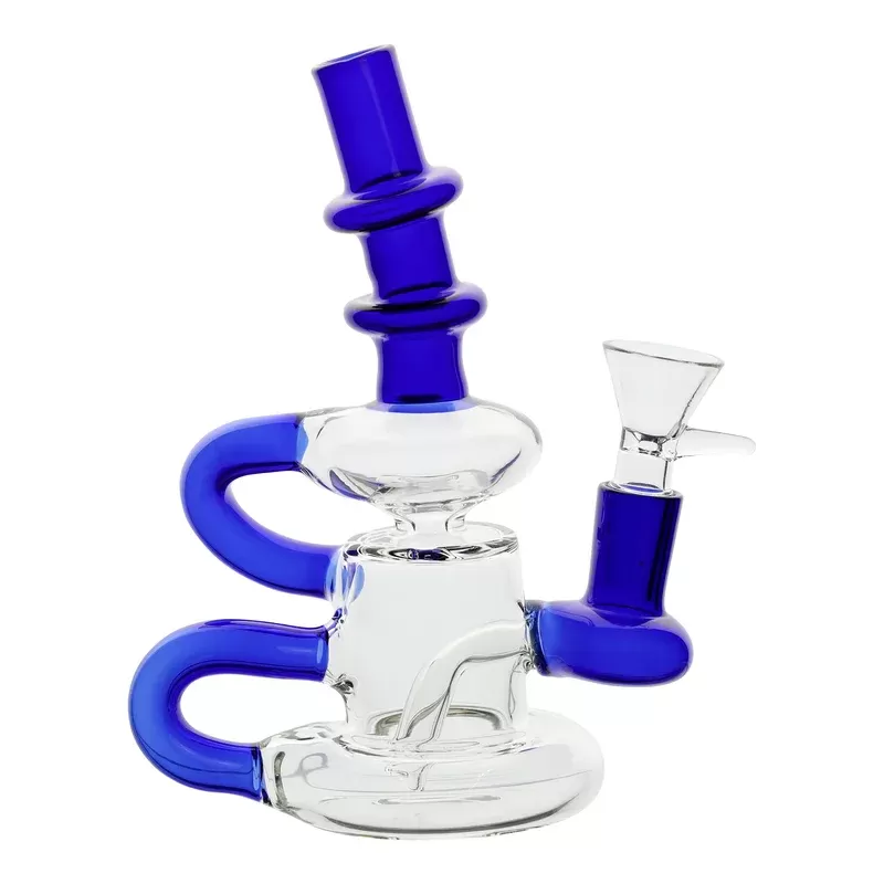 Grippers Bong – 6in - Color#Teal>Grey>Green>Blue>Black