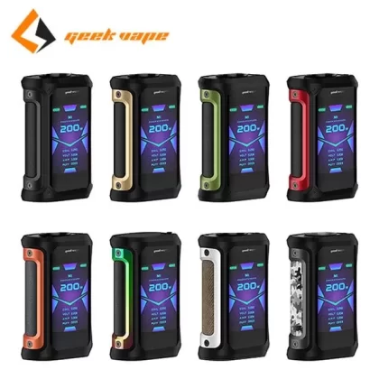 Geekvape Aegis X 200W TC Mod - Flavor#Classic Silver>Gold Black>Green Black>Gunmetal & Camo>Rainbow Black>Red Black>Signature Orange>Stealth Black