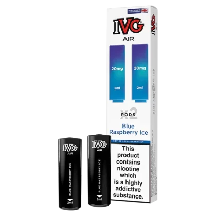 Blue Raspberry Ice IVG Air Replacement Pods - 20mg - Vape Product