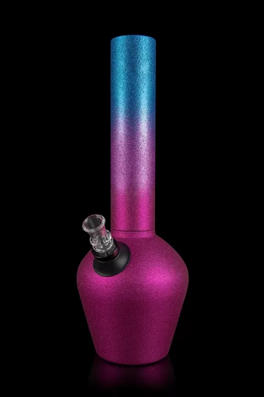 Chill Steel Pipes Limited Edition Series Water Pipe - Design#Cotton Candy Glitterbomb>Rainbow Mirror>Magenta Mirror>Gold Mirror>Cooper Mirror>Green Armored>Rainbow Glitterbomb>Pink Glitterbo