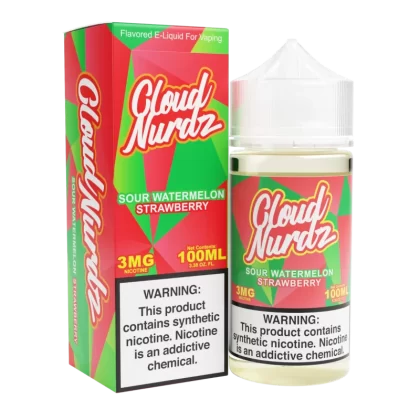 Sour Watermelon Strawberry by Cloud Nurdz TFN 100mL - 18MG
