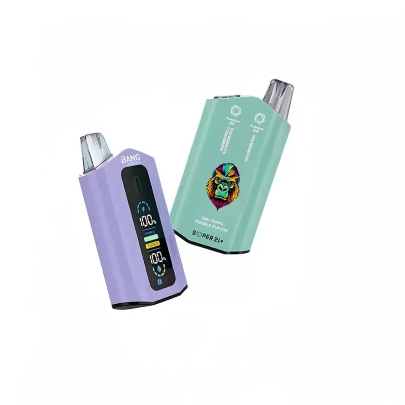 Bang Leader 50K Puffs Double Flavor Disposable Vape - Random Flavors(fast Delivery), Strawberry Raspberry Cherry Ice & Cherry; 3-nicotine, 2-nicotine