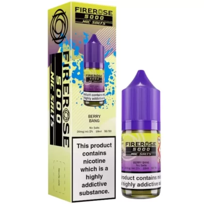 Berry Bang Nic Salt E-Liquid Firerose 5000 by ELUX (10ml) - 10mg