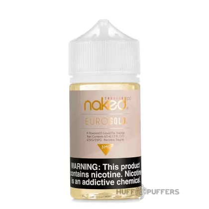 Naked 100 Tobacco – Euro Gold 60mL - Nicotine Strength#0mg>3mg>6mg>12mg