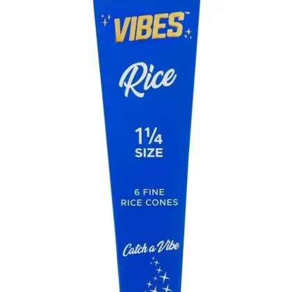 Vibes 1 1/4 Rice Pre Rolled Cones (6-Pack)
