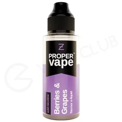 Berries & Grapes Shortfill E-Liquid by Proper Vape 100ml