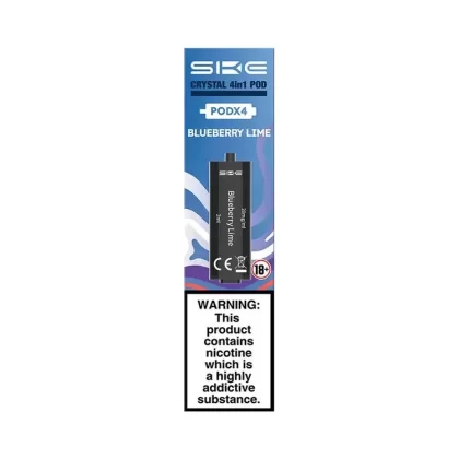 Blueberry Lime SKE Crystal 4-in-1 Prefilled Pods – 2400 Puffs, 20mg, 2ml