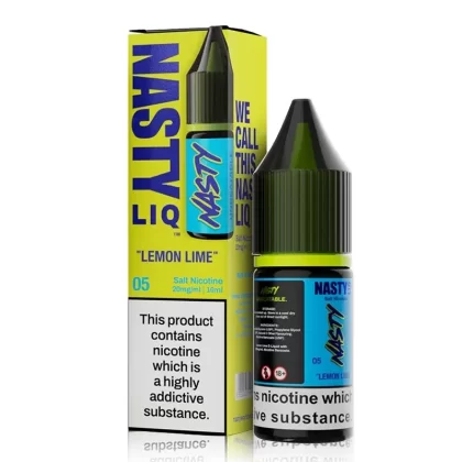 Lemon Lime By Nasty Liq 10ml Nic Salt - Nicotine Strength#10mg (Salt)>20mg (Salt)