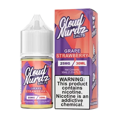 Grape Strawberry by Cloud Nurdz Salts 30ml - Vape Product, Vape Product