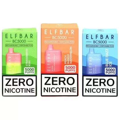 Wholesale Elf Bar EBDesign BC5000 0% – ZERO NICOTINE – Box of 10