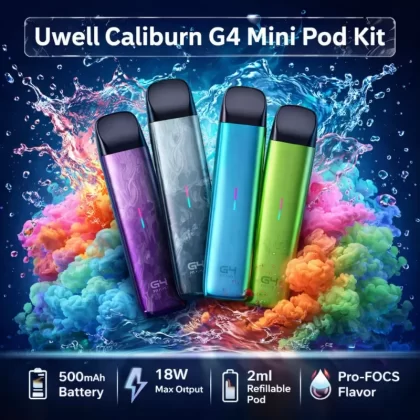 Uwell Caliburn G4 Mini Pod Kit - Phoenix Purple / 0.4ohm (3ml)