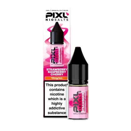 Pixl Strawberry Raspberry Cherry Nic Salt E-Liquid - 10 Pack