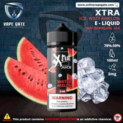 ICE WATERMELON - XTRA ELIQUID 100ML - 3 mg / 100 ml