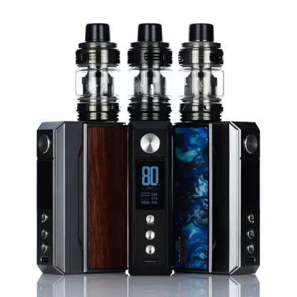 VooPoo Drag 4 177W Dual 18650 Box Mod Starter Kit - Gunmetal/Forest Green