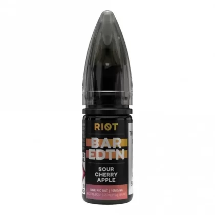 Riot Squad Bar Edition Sour Cherry Apple Nic Salt E Liquid – Bar Edition (10ml)