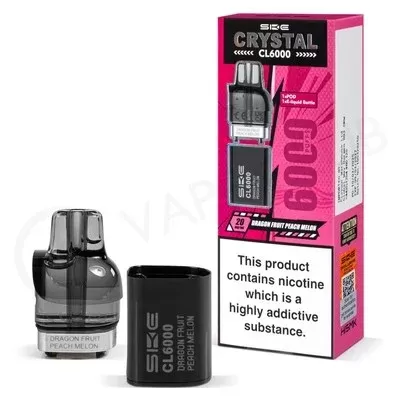 Dragon Fruit Peach Melon SKE Crystal CL6000 Prefilled Pod