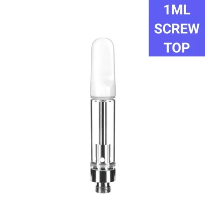 Reusable Empty 510 Vape Cart 1G Ceramic – White Tip - Discountvapepen