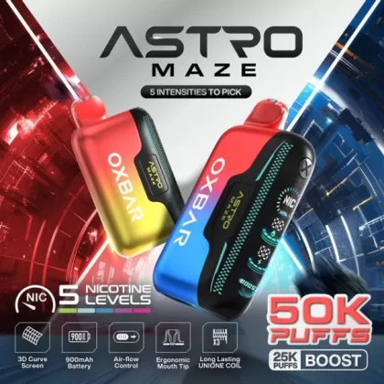OXBAR Astro Maze 50K - Strawberry Star Pop - Skullvaping