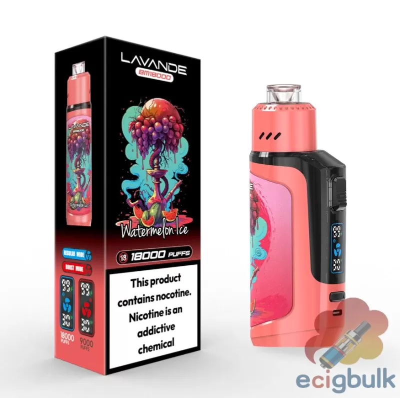 Lavande BM18000 Disposable Vape | 18K Puffs, Rechargeable, 20 Flavors - Image 3