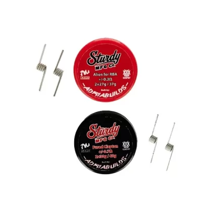 Sturdy Mfg Co. x Adria Builds - Prebuilt Clapton Coils - 0.7 ohm Fused Clapton