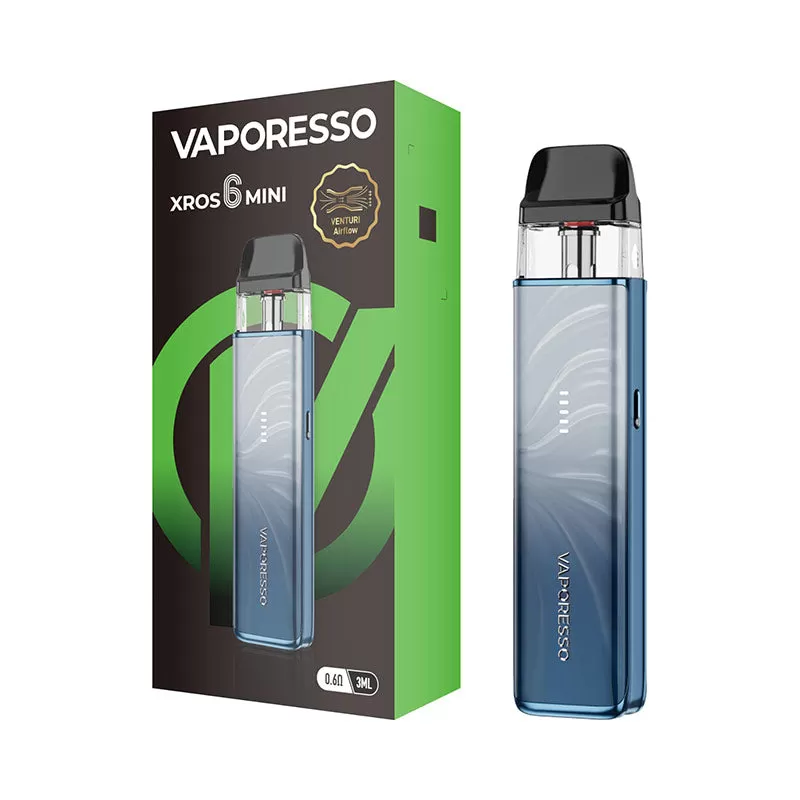 Vaporesso Xros 6 Mini Pod Kit 30W - Jelly Blue - Image 3