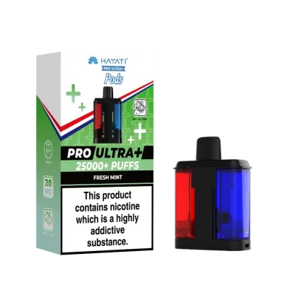 Hayati Pro Ultra Plus 25k Prefilled Pods Fresh Mint - Ecigpremium