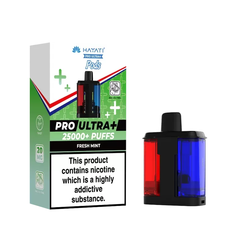 Hayati Pro Ultra Plus 25k Prefilled Pods Fresh Mint - Ecigpremium