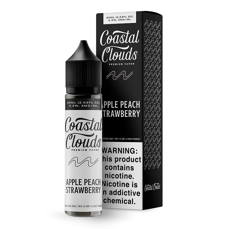 Coastal Clouds - Apple Peach Strawberry - 60ML E-Liquid - 6MG