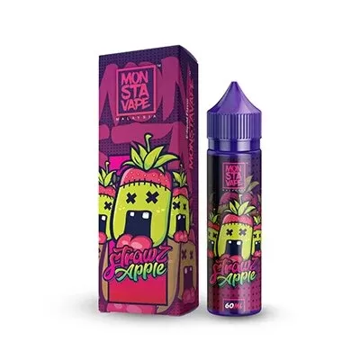Strawz & Apple(NO MINT) E-Liquid by Monsta Vape