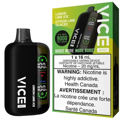 Vice Boost Disposable Vape – Lemon Lime Ice